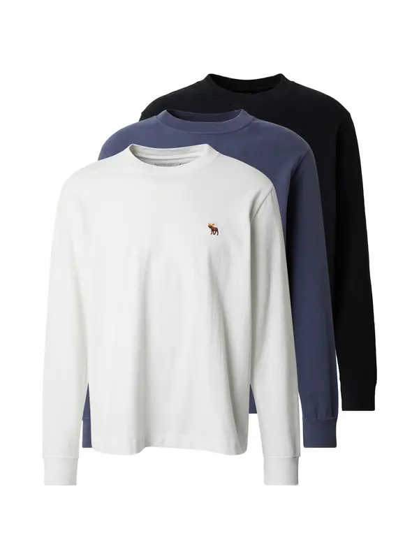 Abercrombie & Fitch Abercrombie & Fitch Majica  mornarsko plava / crna / bijela