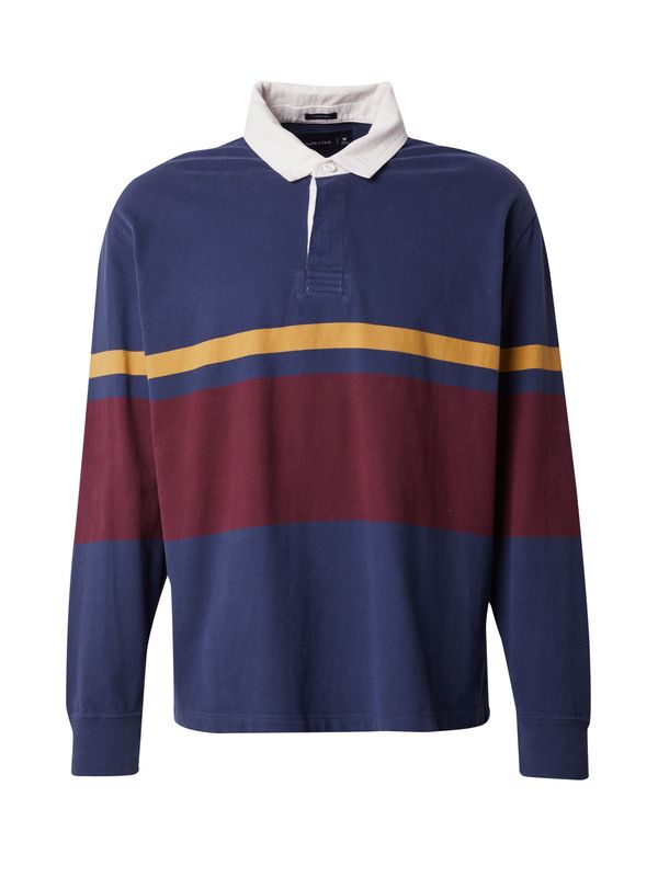 Abercrombie & Fitch Abercrombie & Fitch Majica  mornarsko plava / narančasto žuta / boja vina / bijela