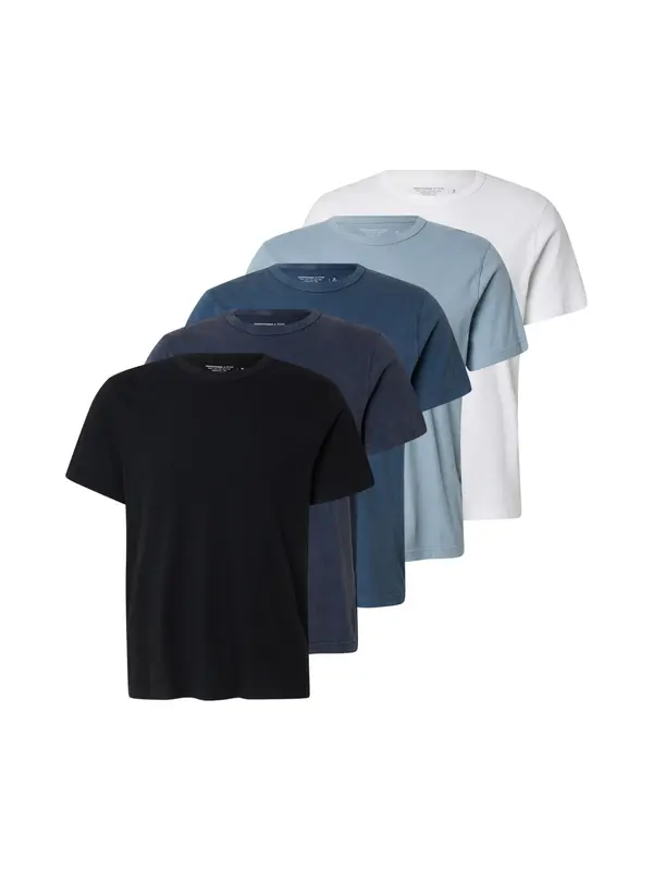 Abercrombie & Fitch Abercrombie & Fitch Majica  mornarsko plava / pastelno plava / tamno plava / crna / bijela