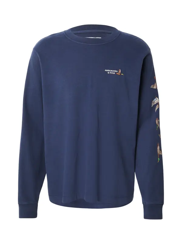 Abercrombie & Fitch Abercrombie & Fitch Majica  mornarsko plava / siva