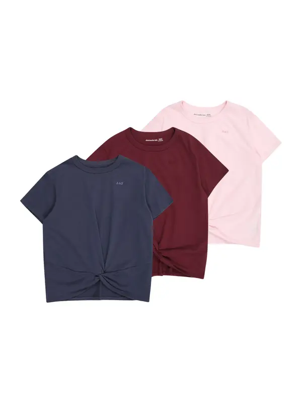 Abercrombie & Fitch Abercrombie & Fitch Majica  morsko plava / pastelno roza / bordo