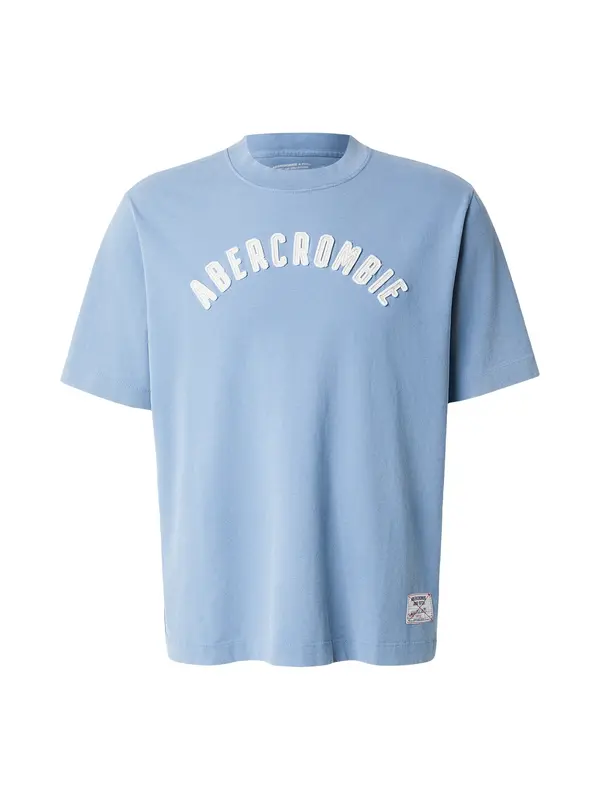 Abercrombie & Fitch Abercrombie & Fitch Majica  nebesko plava / vuneno bijela