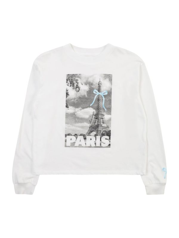 Abercrombie & Fitch Abercrombie & Fitch Majica 'PHOTOREAL DESTINATION'  nebesko plava / siva / bijela / prljavo bijela