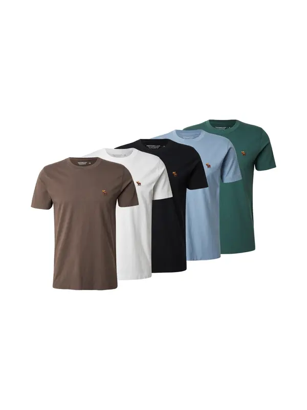 Abercrombie & Fitch Abercrombie & Fitch Majica  svijetloplava / boja blata / crna / bijela