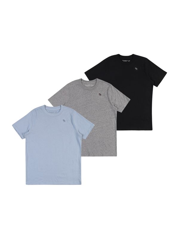 Abercrombie & Fitch Abercrombie & Fitch Majica  svijetloplava / siva melange / crna
