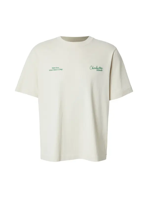 Abercrombie & Fitch Abercrombie & Fitch Majica 'WELLNESS DESTINATIONS'  boja pijeska / zelena / crna