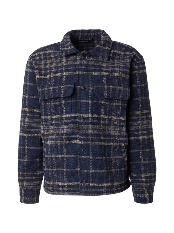 Abercrombie & Fitch Abercrombie & Fitch Prijelazna jakna  boja slonovače / mornarsko plava