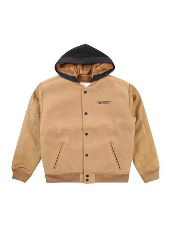 Abercrombie & Fitch Abercrombie & Fitch Prijelazna jakna  moka smeđa / crna