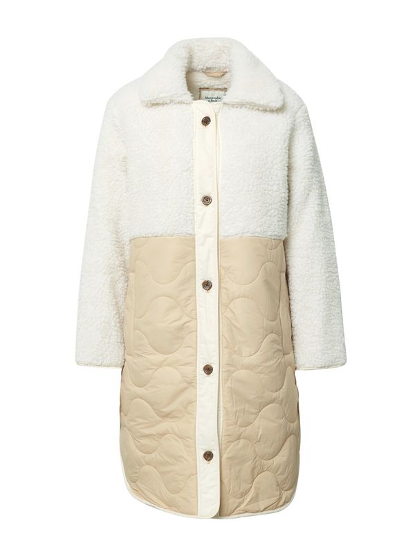 Abercrombie & Fitch Abercrombie & Fitch Prijelazni kaput  ecru/prljavo bijela / svijetlosmeđa / prljavo bijela