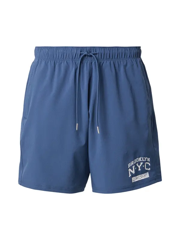 Abercrombie & Fitch Abercrombie & Fitch Sportske hlače  morsko plava / bijela
