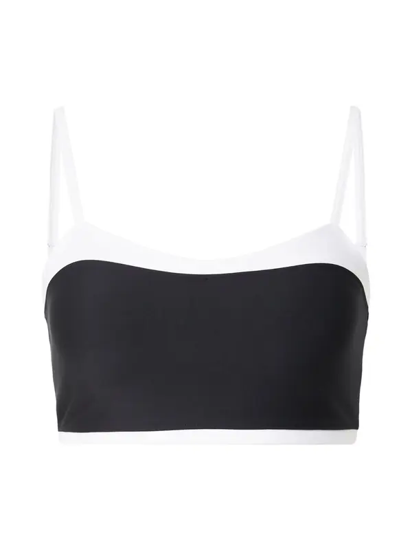 Abercrombie & Fitch Abercrombie & Fitch Sportski grudnjak 'SCULPTLUX SWEETHEART'  crna / bijela