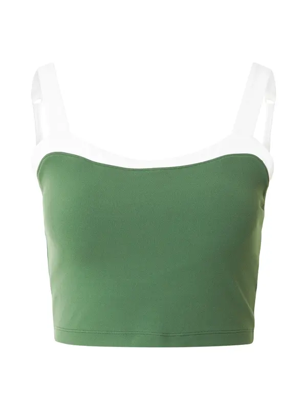Abercrombie & Fitch Abercrombie & Fitch Sportski top  zelena / bijela