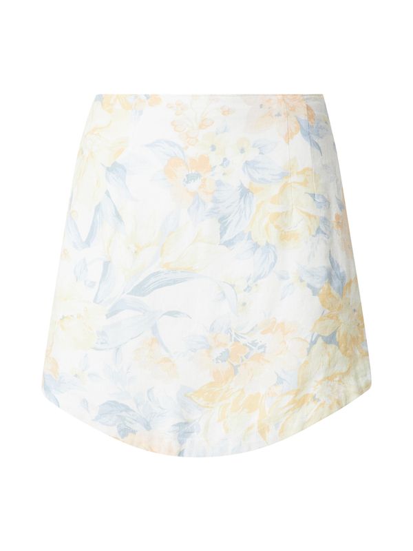 Abercrombie & Fitch Abercrombie & Fitch Suknja  svijetloplava / žuta / svijetložuta / bijela