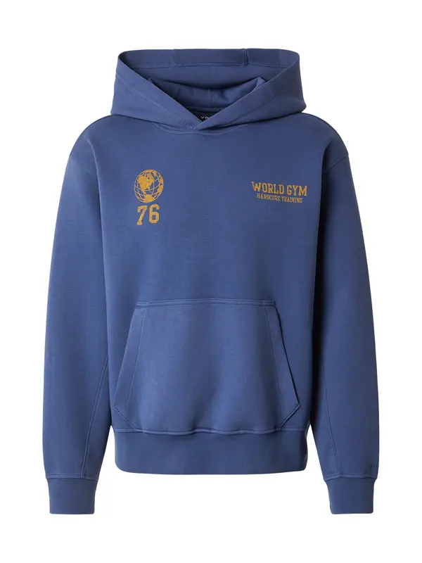 Abercrombie & Fitch Abercrombie & Fitch Sweater majica  mornarsko plava / senf