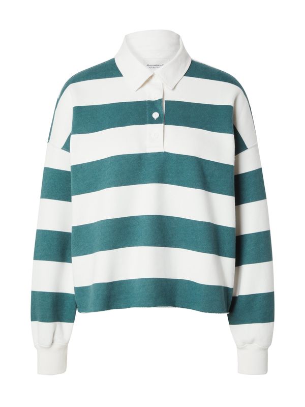 Abercrombie & Fitch Abercrombie & Fitch Sweater majica  petrol / bijela