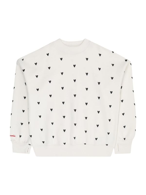 Abercrombie & Fitch Abercrombie & Fitch Sweater majica 'VALENTINES DAY'  crna / bijela