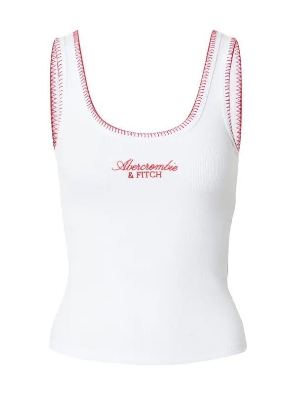 Abercrombie & Fitch Abercrombie & Fitch Top  crvena / bijela