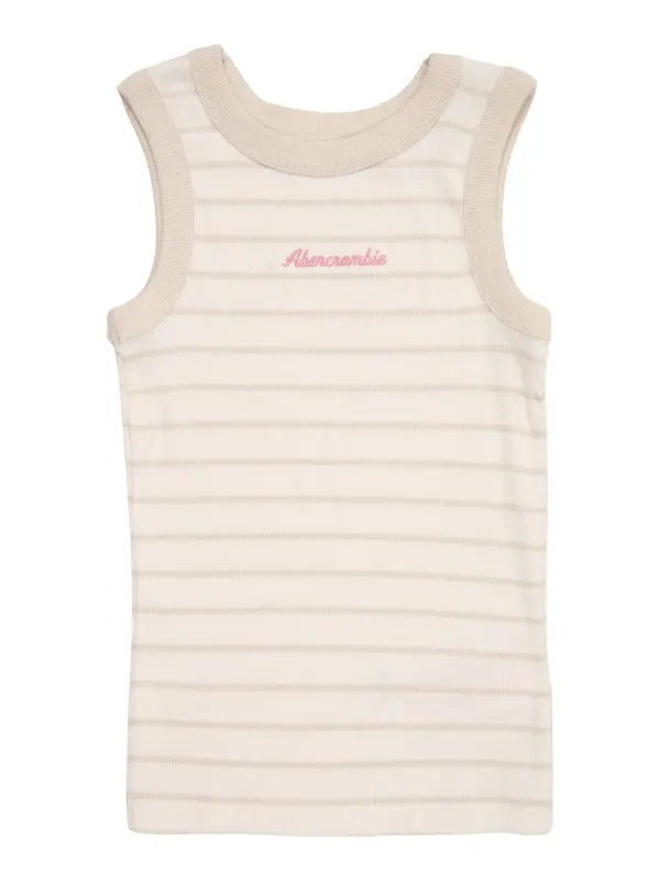 Abercrombie & Fitch Abercrombie & Fitch Top 'ESSENTIAL'  bež siva / tamo siva