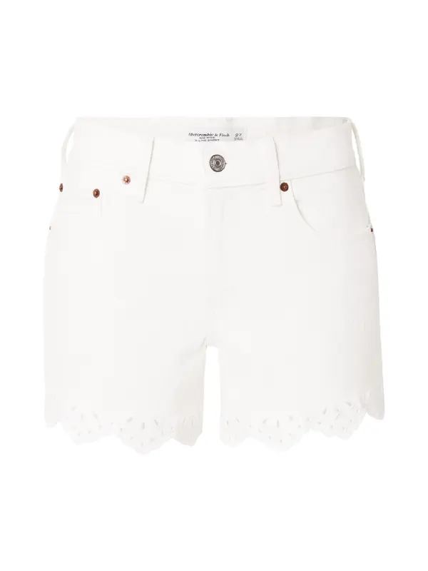 Abercrombie & Fitch Abercrombie & Fitch Traperice 'CLASSIC'  bijeli traper