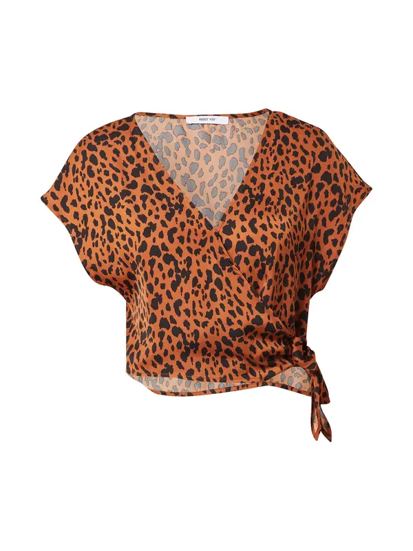 ABOUT YOU ABOUT YOU Bluza 'Jane'  konjak / crna
