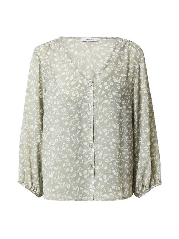 ABOUT YOU ABOUT YOU Bluza 'Marissa'  pastelno zelena / bijela