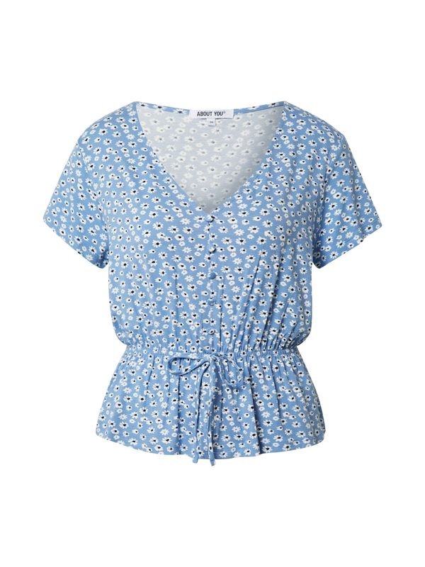 ABOUT YOU ABOUT YOU Bluza 'Melika'  svijetloplava / crna / bijela