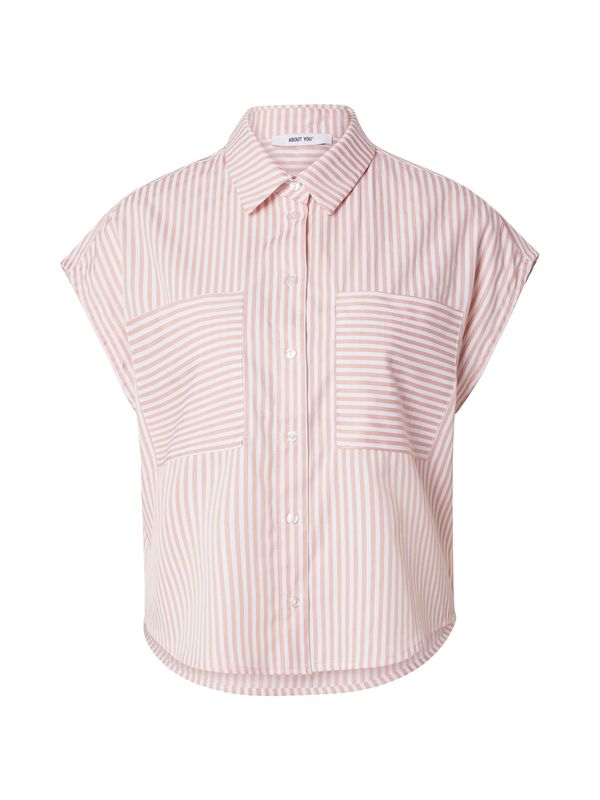ABOUT YOU ABOUT YOU Bluza 'Piper'  rosé / bijela