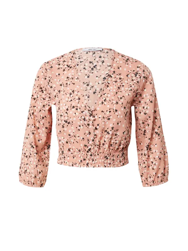 ABOUT YOU ABOUT YOU Bluza 'Rika'  roza / crna / bijela