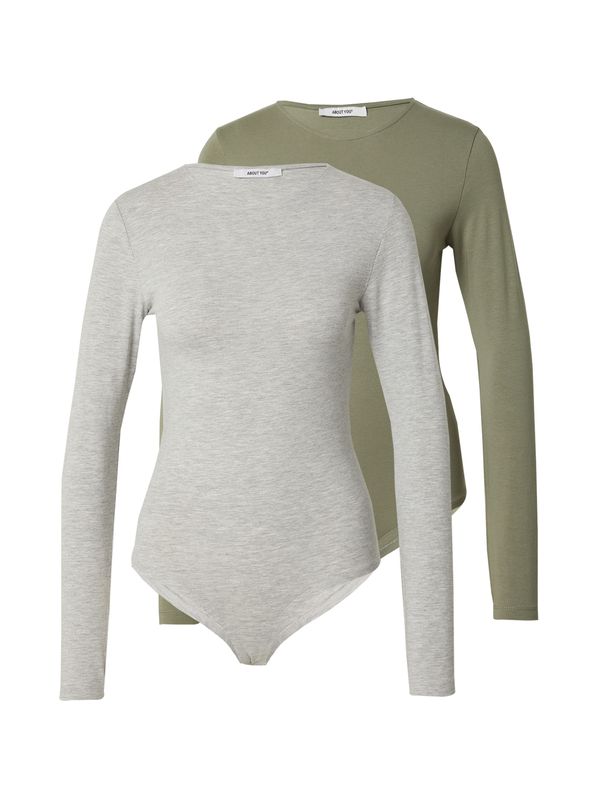 ABOUT YOU ABOUT YOU Bodi majica 'Lulu'  siva melange / menta