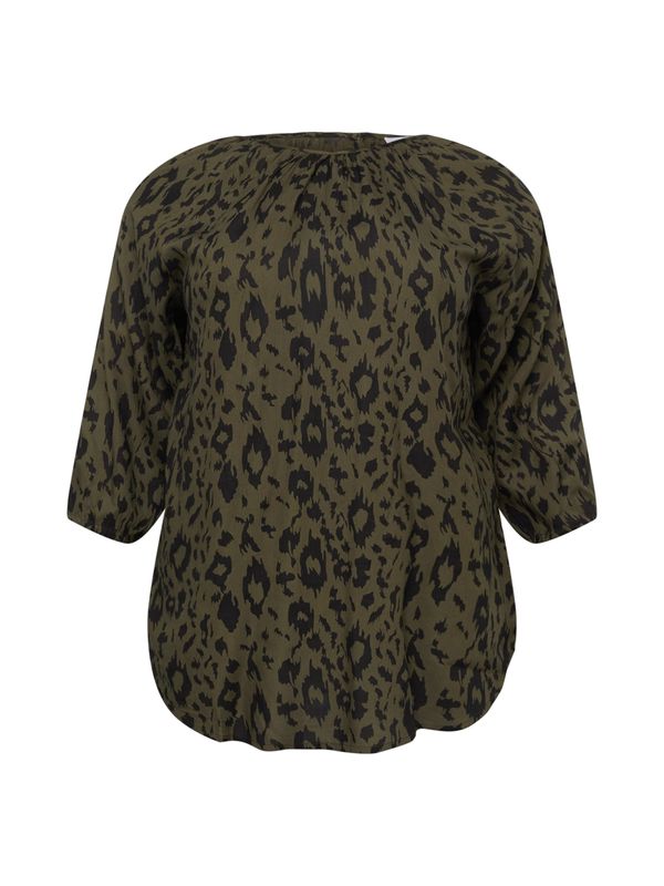 ABOUT YOU Curvy ABOUT YOU Curvy Bluza 'Talea'  maslinasta / crna