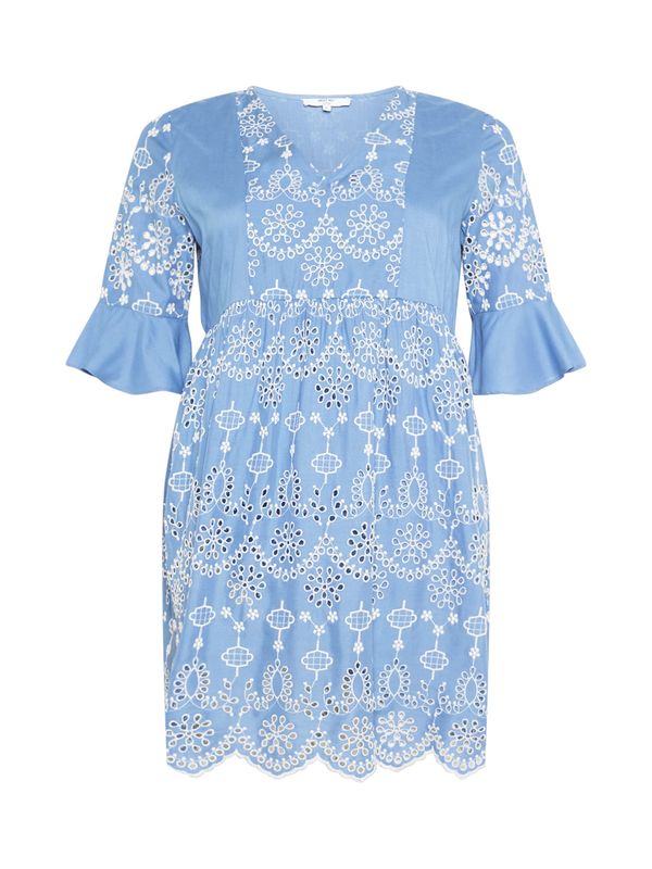 ABOUT YOU Curvy ABOUT YOU Curvy Haljina 'Bianca'  plava / bijela