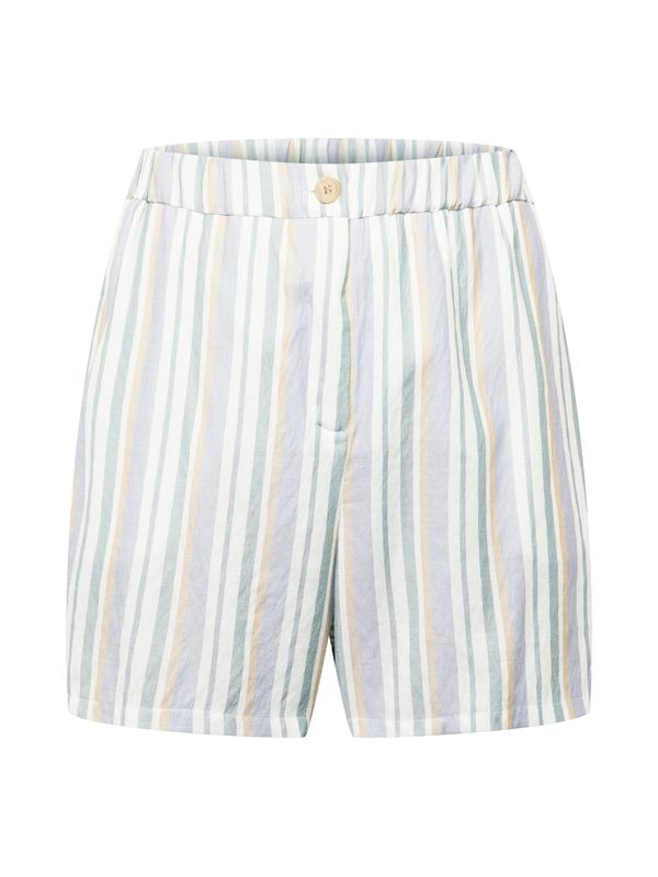 ABOUT YOU Curvy ABOUT YOU Curvy Hlače 'Liddy'  sivkasto plava / žuta / zelena / bijela