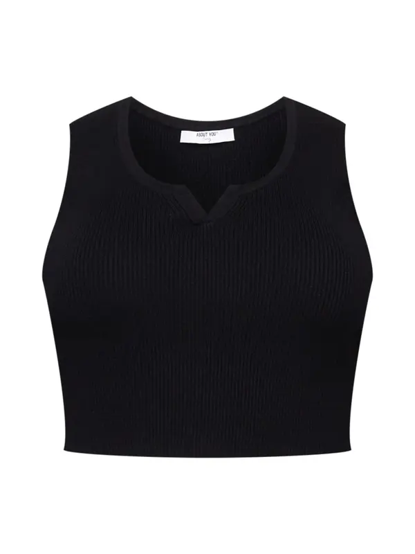 ABOUT YOU Curvy ABOUT YOU Curvy Top s naramenicama 'Line'  crna