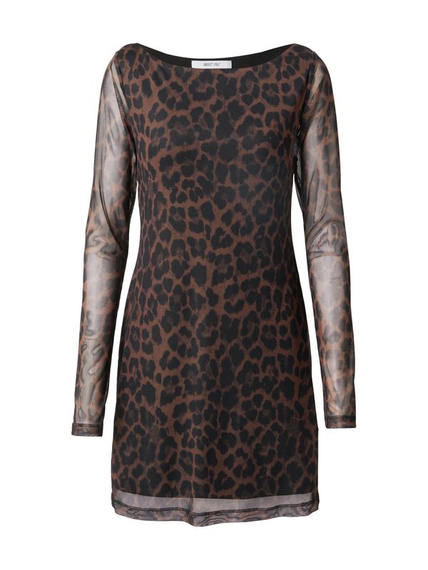 ABOUT YOU ABOUT YOU Haljina 'Duffy Dress'  smeđa / crna