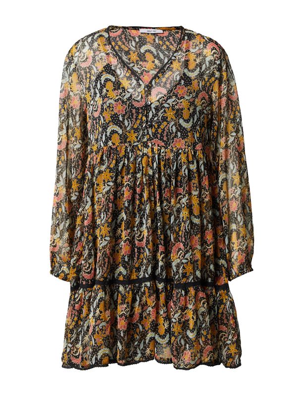 ABOUT YOU ABOUT YOU Haljina 'Maria'  konjak / lubenica roza / crna / bijela