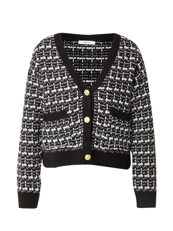 ABOUT YOU ABOUT YOU Kardigan 'Joyce'  crna / bijela