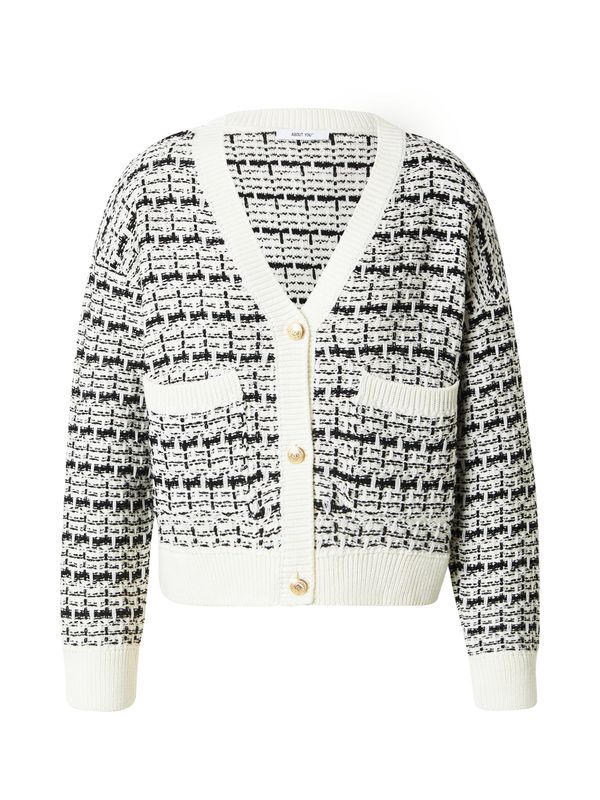 ABOUT YOU ABOUT YOU Kardigan 'Joyce'  zlatna / bijela