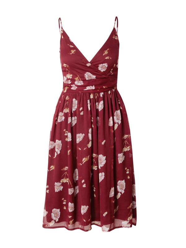 ABOUT YOU ABOUT YOU Ljetna haljina 'Valentina'  bež / konjak / puder roza / tamno crvena