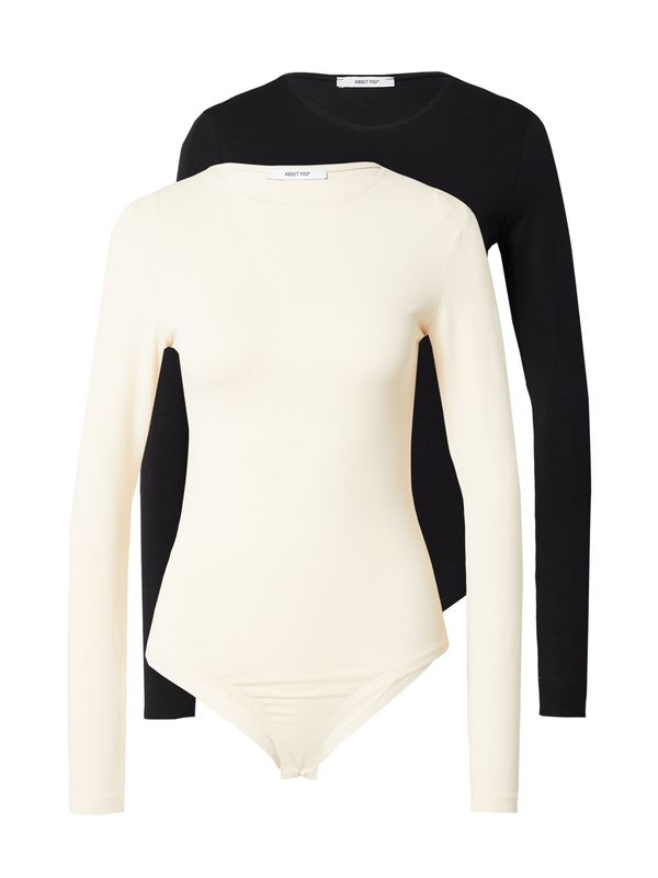 ABOUT YOU ABOUT YOU Majica '2er pack  Lulu Body'  bež / crna