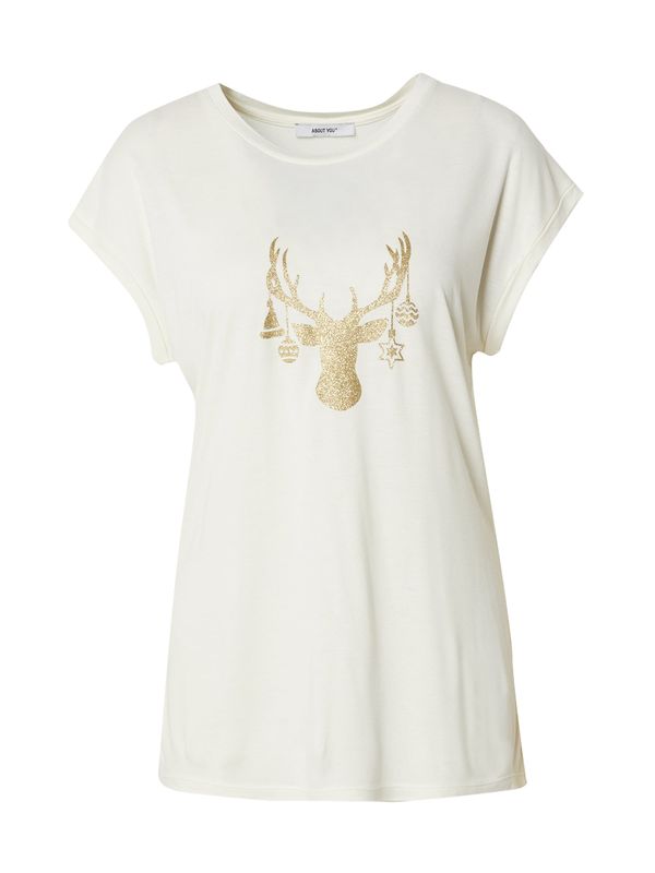 ABOUT YOU ABOUT YOU Majica 'Agathe'  zlatna / bijela