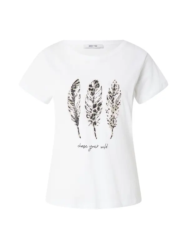 ABOUT YOU ABOUT YOU Majica 'Farina'  pastelno zelena / roza / crna / bijela