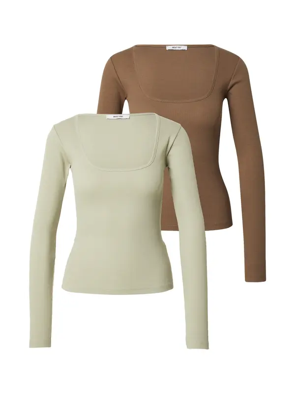 ABOUT YOU ABOUT YOU Majica 'Liane'  smeđa / menta