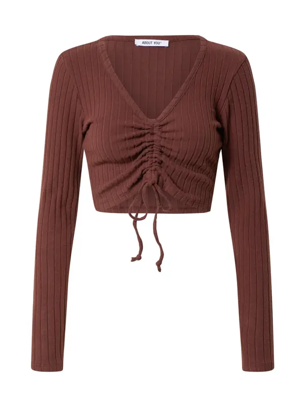 ABOUT YOU ABOUT YOU Majica 'Maxi Longsleeve'  smeđa