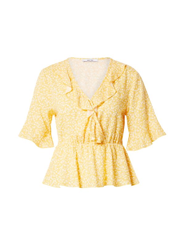 ABOUT YOU ABOUT YOU Majica 'Tabea'  žuta / bijela