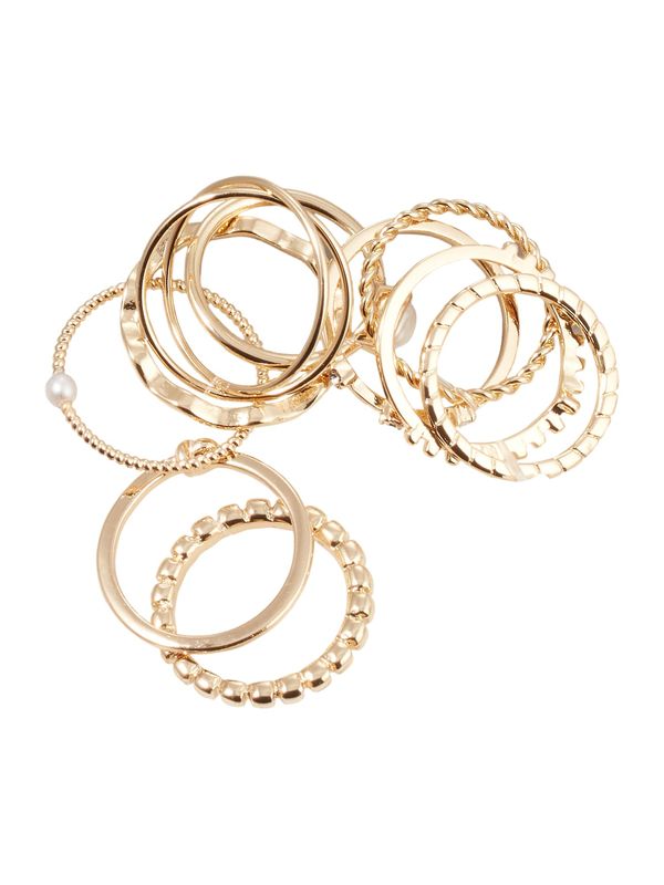 ABOUT YOU ABOUT YOU Prsten 'Marlena'  zlatna / biserno bijela