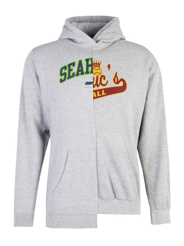 ABOUT YOU REBIRTH STUDIOS ABOUT YOU REBIRTH STUDIOS Sweater majica 'BJOERN'  siva melange / tamno zelena / narančasta