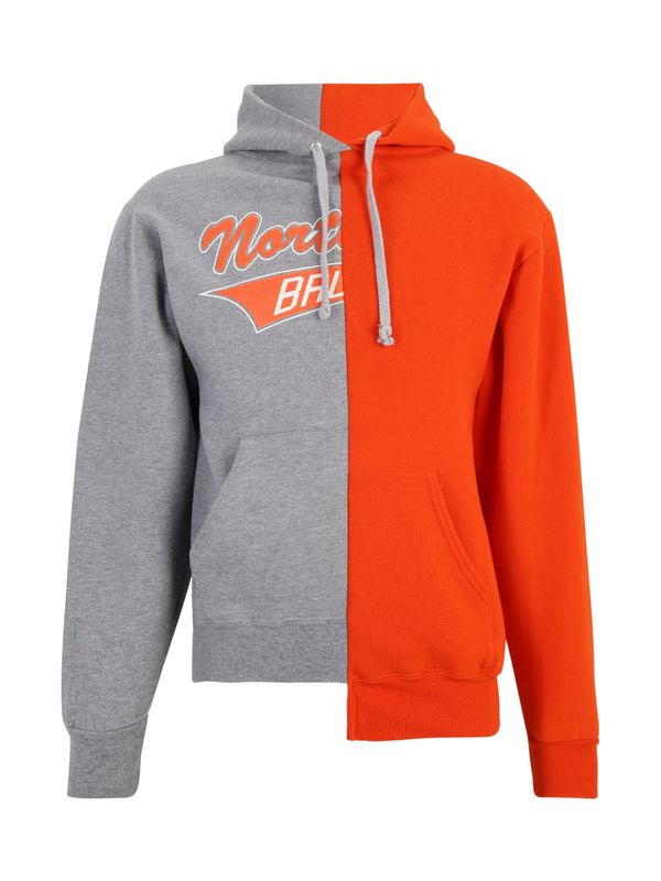 ABOUT YOU REBIRTH STUDIOS ABOUT YOU REBIRTH STUDIOS Sweater majica 'BJOERN'  siva / narančasta / bijela