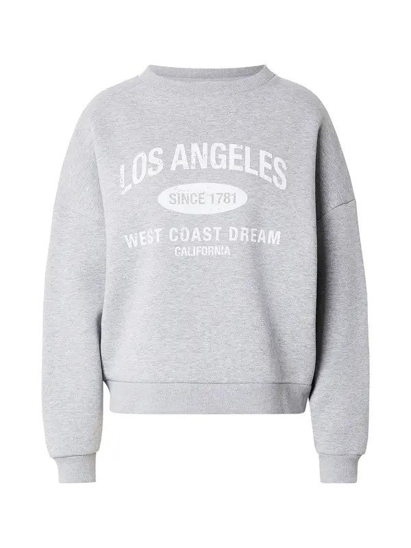 ABOUT YOU ABOUT YOU Sweater majica 'Alexis'  siva melange / bijela