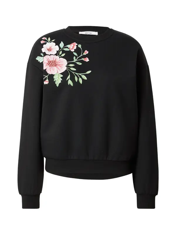 ABOUT YOU ABOUT YOU Sweater majica 'Giulia'  svijetlozelena / rosé / crna / bijela