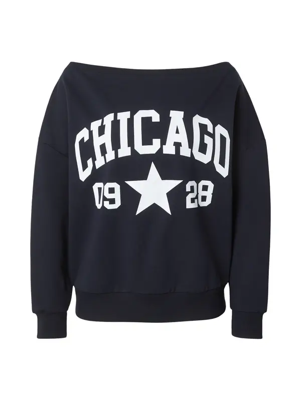 ABOUT YOU ABOUT YOU Sweater majica 'Ilona'  mornarsko plava / bijela